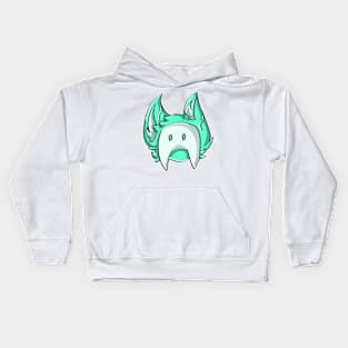 Teal slime pup Kids Hoodie